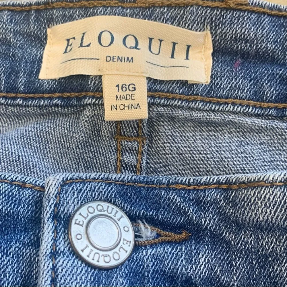 Eloquii Distressed Crop Jeans Size 16G